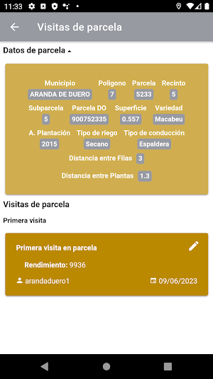 DO Cava Control de Campo Screenshot 2