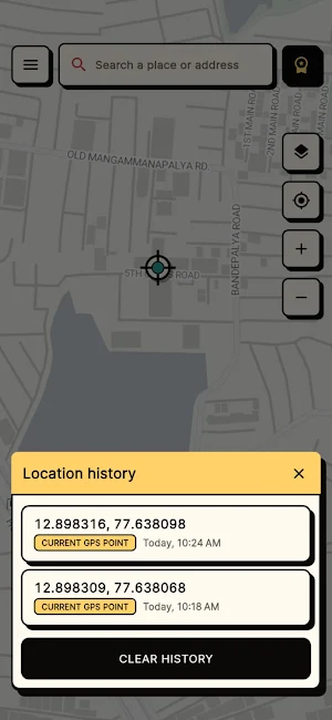 GPS Coordinates Map Screenshot 2