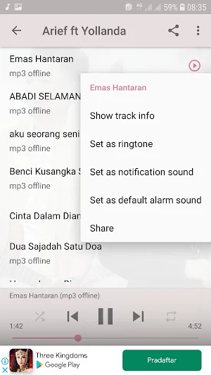 Lagu Pop Minang Arief ft Yollanada - Emas Hantaran Screenshot 3