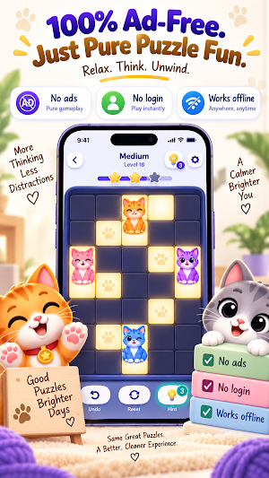 GlowCats - Cat Logic Puzzle Screenshot 3
