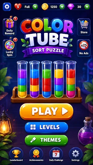 Color Tube Sort Puzzle Screenshot 1