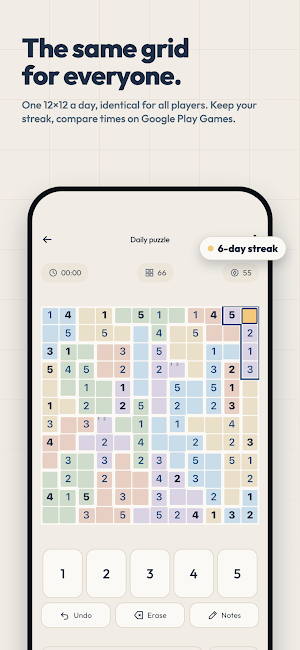 Zellige — Suguru Logic Puzzle Screenshot 2