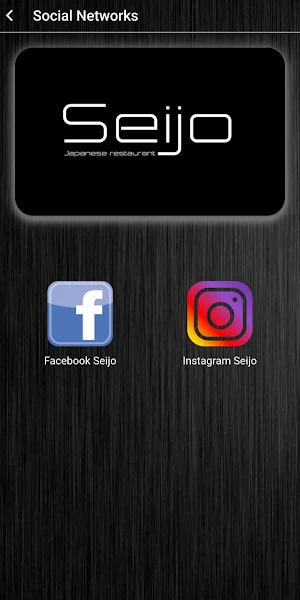 Seijo Japanese Restaurant APP Screenshot 2