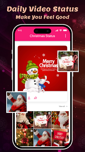Christmas Video Status Screenshot 1