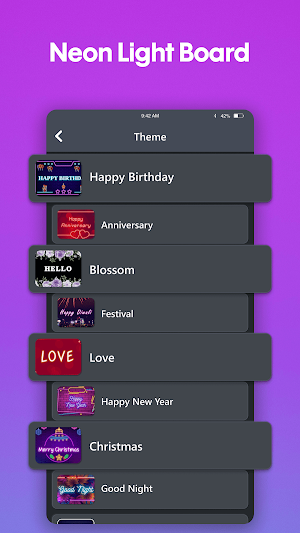 Neon Lightboard: Text Scroller Screenshot 2