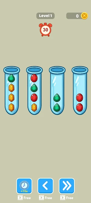 Gem Sort Puzzle Screenshot 1