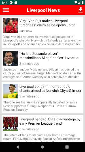 Liverpool Latest News Screenshot 0