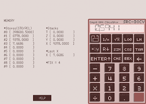 Simple RPN Calculator SRC-30CV Screenshot 0