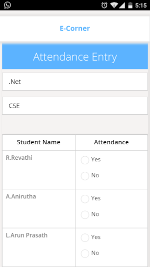 Attendance System Screenshot 0