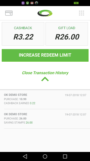 Infinity Rewards Card Screenshot 2