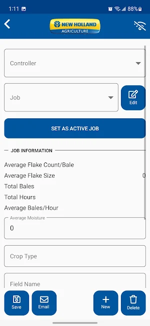 Electronic Bale Length Control Screenshot 2
