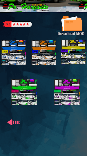 Mod Bussid PO Haryanto XHD Full Strobo Screenshot 3