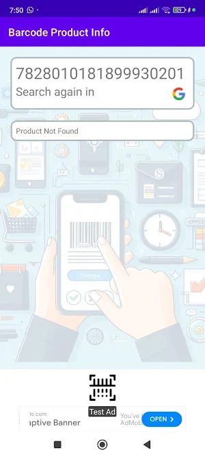 Barcode Product Info Screenshot 0