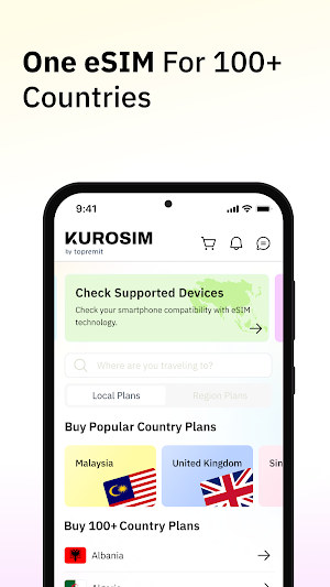 Kurosim: International eSIM Screenshot 2
