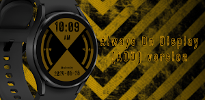Yellow Warning Watch Face Screenshot 1