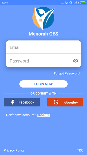 Menorah Online Examination App Screenshot 1