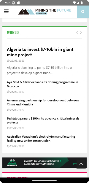 Euromining News Screenshot 2