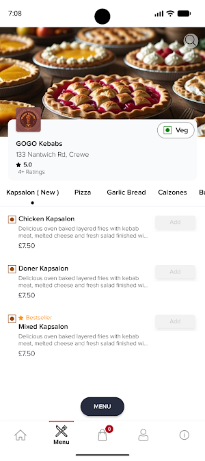 GOGO Kebabs Screenshot 2