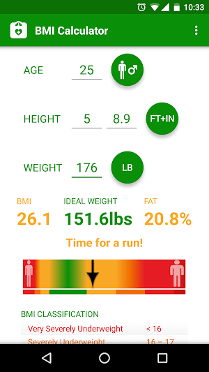 BMI Calculator Screenshot 2