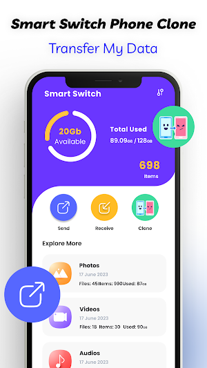 Smart Switch & Transfer Phone Screenshot 1