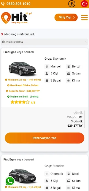 Hit Rent A Car Screenshot 1