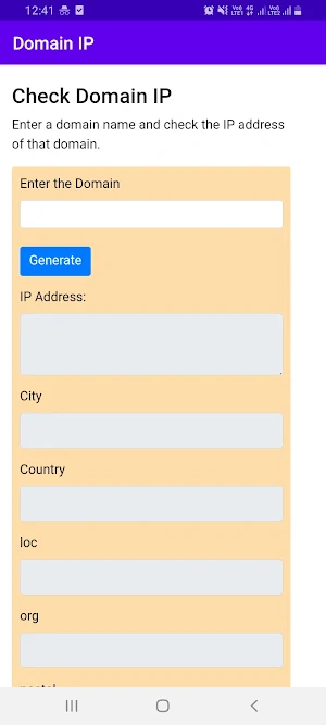 Check Domain IP Address Screenshot 0