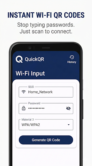 QuickQR: QR Scanner & Maker Screenshot 1