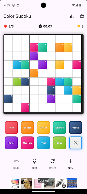 PG Color Sudoku Screenshot 1