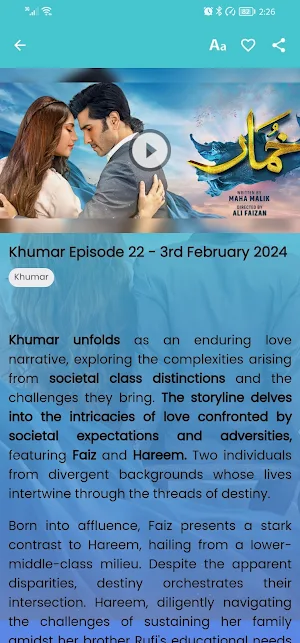 Khumar Pakistani Drama Screenshot 2