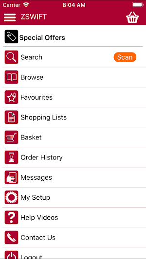 Food Options Screenshot 1