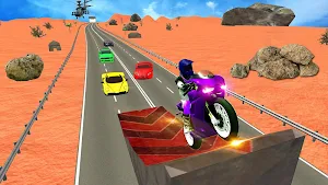 Bike racing highway 2018: Vs cars Screenshot 1