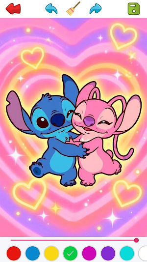 Stitch Coloring Book Game Screenshot 2