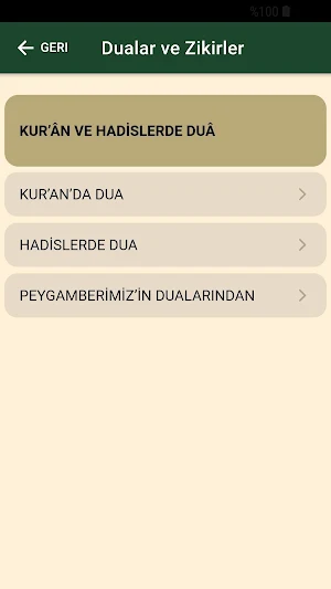 Dualar ve Zikirler Screenshot 2