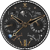 BFF7- Black Analog Pattern