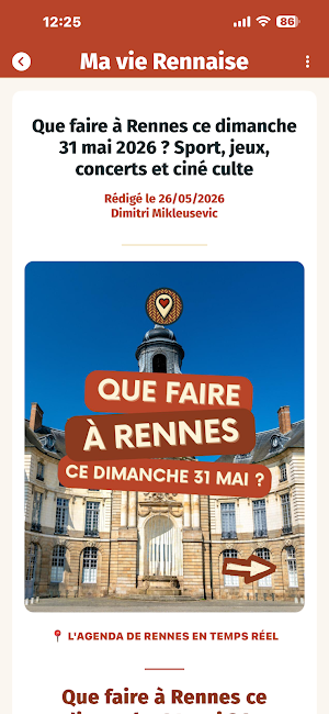 Ma vie Rennaise - Agenda Screenshot 3