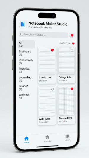 Printable Notebook Paper Maker Screenshot 0