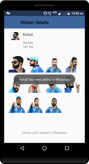Cricket Mojis - WA Sticker Screenshot 0