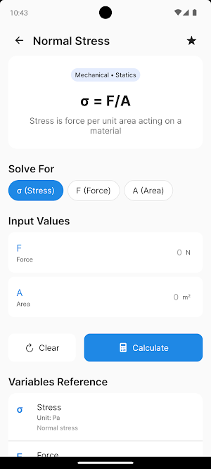EngiRef - Engineering Formulas Screenshot 1