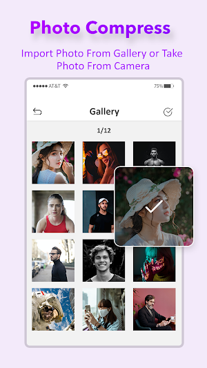 Photo Compress, Resize, Crop Screenshot 1