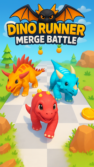 Dino Runner : Merge Battle Screenshot 0