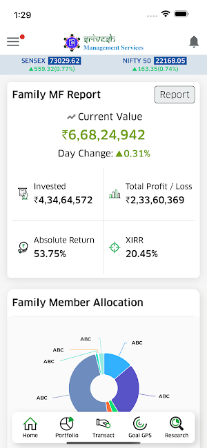 Srivesh Management Screenshot 0