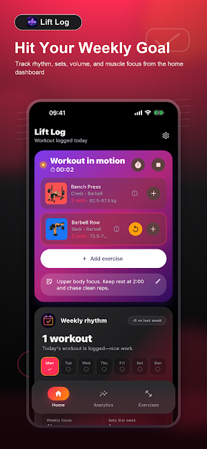 Lift Log — Gym Tracker Screenshot 0
