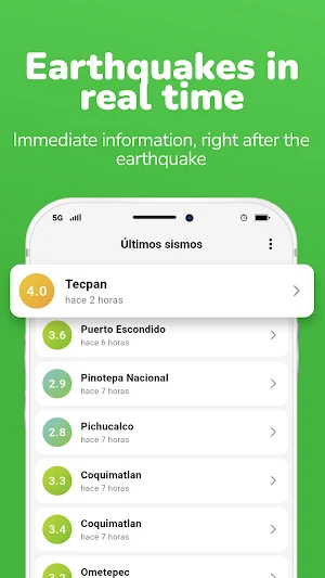 Earthquakes Mexico - Real time Screenshot 0