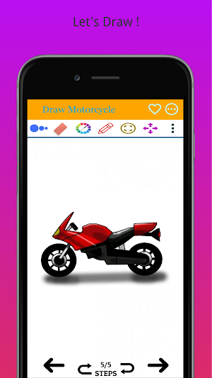 How to Draw Motorbike Easily Screenshot 3