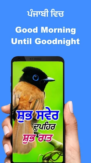 Punjabi Good Morning Afternoon & Good Night Wishes Screenshot 0