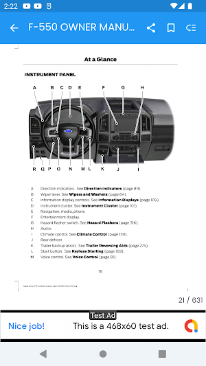 Ford Car Owner's Manual Screenshot 1