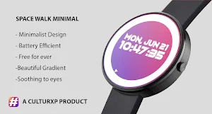 Watch Face SpaceWalk Minimal Screenshot 0