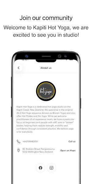 Kapiti Hot Yoga Screenshot 2