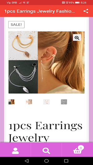 Earrings Shopping App Screenshot 0