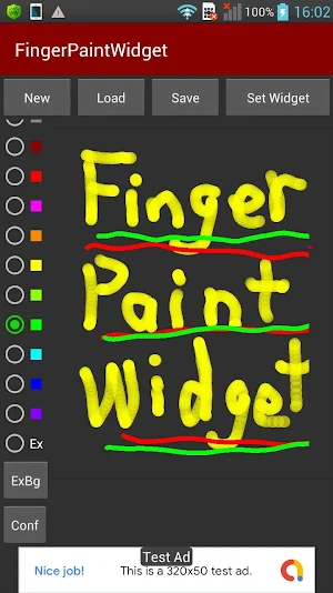 Finger Paint Widget Screenshot 0